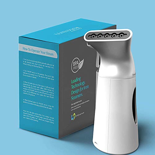 iSteam Steamer for Clothes [Powerful Technology] Dry Steam 7-in-1. Handheld Garment Wrinkle Remover. Portable Mini Steam Iron, Clothing and Fabric Accessory. for Home/Travel [H106] - 220V - Thumbnail 3