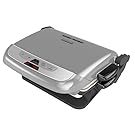 George Foreman GRP4842P Multi-Plate Evolve Grill With Ceramic Grilling Plates  and Waffle Plates, Platinum