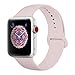 BMBEAR Sport Bands Compatible with Apple Watch 38mm 40mm Soft Silicone Band Replacement iWatch Strap for Apple Watch Series 4 Series 3 Series 2 Series 1 Pink Sand S/M