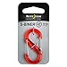 Nite Ize S-Biner Plastic Size-2 Double-Gated Carabiner, Lightweight and Strong, Transparent Orange