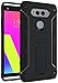 Coosin LG V20 Case, Heavy Duty Dual Layer [Kickstand Series] Internal Hard ABS Protection Phone, External Silicone Rubber Shockproof with Kickstand LG V20 Phone Case Cover (Black)