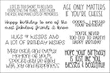 Stamps for Card-Making and Scrapbooking Supplies by The Stamps of Life - Happy Birthday Sentiment BirthdayGreetings2Send