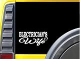 Electrician Wife K415 8 inch Sticker tools decal