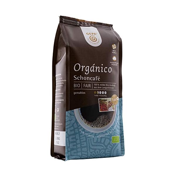 GEPA Schonkaffee mild gemahlen 6er Pack (6 x 250 g Packung) - Bio