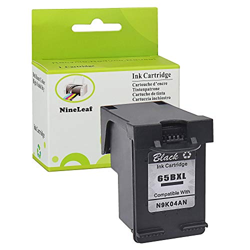 NineLeaf Compatible Remanufactured High Yield Ink Cartridge Replacement for HP 65XL 65 XL N9K04AN DeskJet 3720 3752 3721 3755 3722 3758 3723 3730 3732 Printer (Black