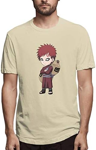 Wobuaini Gaara of Naruto Men's Summer Fashion Leisure Half-Sleeve T-Shirt