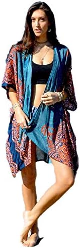 Lotus and Luna Women's Mandala Kimono Cover Up
