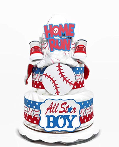 baseball diaper cake
