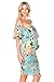 My Bump Women's Ruffle Off-Shoulder Maternity Dress W/Side Sharing(Made in USA)