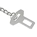 Metal Pet Car Safety Seat Belt Durable Stainless Steel Dog Chain Leash Silver Vehicle Seat Belt for Dogs Cats