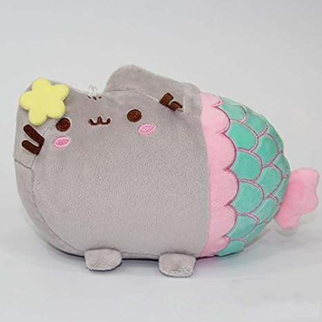 mermaid cat plush