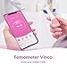 Femometer Vinca Basal Thermometer for Ovulation, Intelligent Quiet BBT Thermometer with Bluetooth for NFP, Fertility Monitor&Period Tracker with APP(iOS & Android), Automatically Drawing BBT Curve