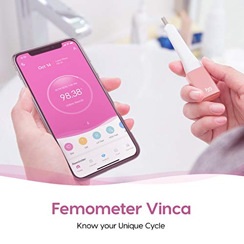 Femometer Vinca Basal Thermometer for Ovulation, Intelligent Quiet BBT