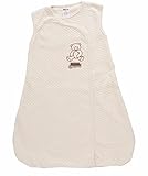 Baby Mink 100% Organic Cotton Unisex Baby Sleeping Bag Sack Natural (3-6 Months)