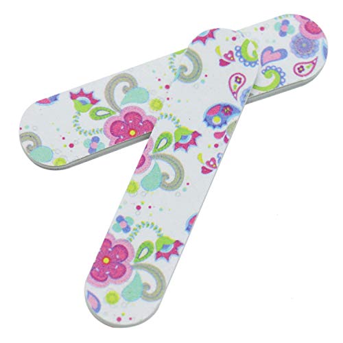 HUELE 50PCS Colorful Mini Emery Board Nail Files