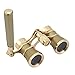 OPO Opera Glasses Theater Horse Racing Glasses Binocular Telescope with Handle (Gold with Gold Trim) 3X25