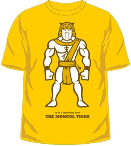 Amazon 闘将 拉麺男 モンゴルタイガースtシャツ マスタード サイズ M アニメ 萌えグッズ 通販