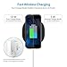 Blackview Wireless Charger QI Certificated, [Copper Coil] USB C Universal 10W Wireless Charging Pad for Samsung LG Moto HTC Google Smartphone and 7.5W for iPhone with Aluminum Alloy Shell