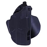 Safariland 7378-219-411 7TS Als Open Top Concealment Paddle Holster, Smith & Wesson M&P 9/40, Plain black/Right Hand, S&W M&P 9/40, Black - STX Plain