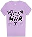 shelry Girls Pajamas Children Kids Cat Sleepwear 100% Cotton Short Set