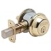 SCHLAGE B60N505 Deadbolt, Keyed 1 Side, Bright Brass