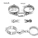 SM Handcuffs Collar and Ankle Metal with Key for Women Men Couples SM Adult Metal Bondage Fetish Handcuffs kit Restraint Set Sex Toy,3pieces,Malethumb 3