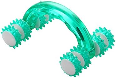 Massage Roller Back and Body handheld reduce stress, sore muscles and Cellulite. (GREEN)