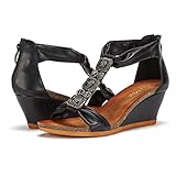 DREAM PAIRS AZTEK WomenS Summer Fashion Design Ankle Low Wedge Platform Heel Sandals
