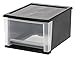IRIS 17 Quart Stacking Drawer, Black