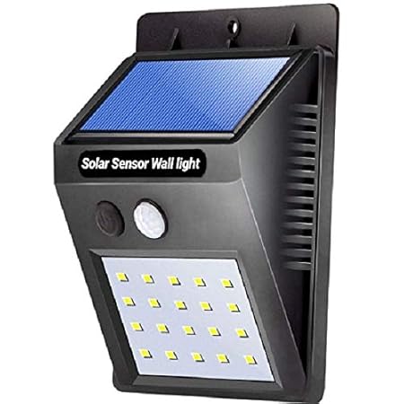 ShoppoZone Weatherproof Wireless Security Solar Motion Sensor LED Wall Light (Multicolour)
