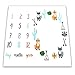 NinkyNonk Cute Woodland Animals Printed Baby Monthly Milestone Blanket Personalized Newborn Photo Props Shoots Backdrop for Boys Girls Baby Shower Gifts (Fox)