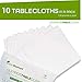 GREEN ELEPHANT 100% Compostable All-Purpose Drop Cloth, Disposable Eco-Friendly Rectangular Transparent White Waterproof Tablecloth. 10 Pack - Small 4.5' X 9' ASTM D6400 and Ok Compost