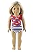 HongShun Fashion Doll Clothes 4 PCS Outfit Swimsuit+life jacket+towel for 18