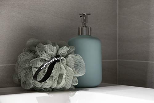 Luxury Bath Sponge Shower Pouf Large (70g) with Activated Charcoal 3 Pack - Thumbnail 6