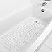 Sierra Concepts 2-Pack Bath, Shower, Tub Mat Clear (39x16) Non Slip, Machine Washable, Bathtub Mats - Drain Holes, Suction Cups, XL Rectangle Size