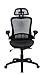 AmazonBasics - Adjustable High-Back Mesh Chair with Flip-Up Arms and Head Rest - Black