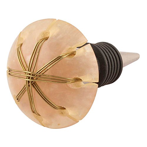 Click Here to See More Images IndianShelf Handmade Set of 3 Resin Baby Pink Top Wine Bottle Stopper Sealer Beverage Bottle Cap Seals Cover Reusable for Holiday Wedding Party Christmas Gifts