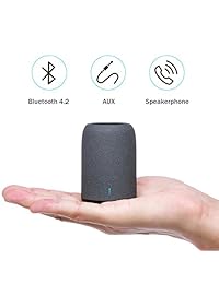 zenbre M4 Ultra portátil bluetooth 3.0 altavoces, Batería Recargable Integrada, 5 horas Tiempo de Juego, micrófono integrado, Ultra compacto Palm tamaño Altavoces, Negro (dark black)