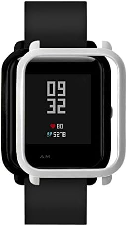 ChainSee Colorful PC Edge Case Cover Protect Bumper Shell for Xiaomi Huami Amazfit Bip Youth Watch (Silver)