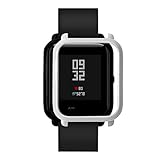 ChainSee Colorful PC Edge Case Cover Protect Bumper Shell for Xiaomi Huami Amazfit Bip Youth Watch (Silver)