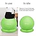 Trideer Ball Chair – Exercise Stability Yoga Ball with Base for Home and Office Desk, Ball Seat, Flexible Seating with Ring & Pump, Improves Balance, Back Pain, Core Strength & Posture（Ball with Ring