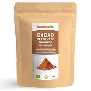 Biologisch Cacaopoeder 1 Kg. Bio, Natuurlijk en Zuiver. Geproduceerd in Peru van de Boom Theobroma Cacao. Bron van…