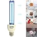 UV Germicidal Lamp Compact UVC Light Bulb E26 25w 110v Covers up to 400sq ft. UVC Ozone Free