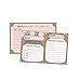 50 Double Sided Recipe Cards 4x6, Wedding Bridal Shower Card, Kraft Blank Christmas Holiday Printable Recipe Card for Binder, Cute Rustic Vintage Retro Gift in a Mason Jar Recipe Cards 4 x 6