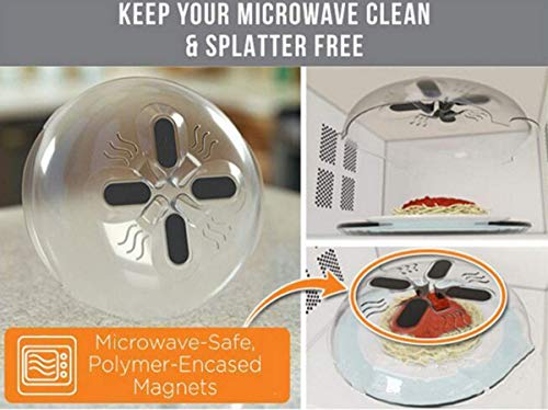 image for Microwave Plate Cover with Magnet, Microwave Cover Hover Splatter Guar
