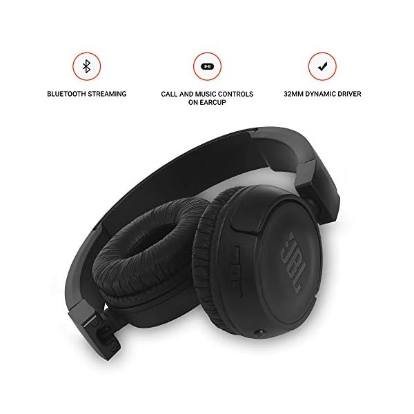 JBL T460BT by Harman, Wireless On Ear Headphones with Mic, Pure Bass