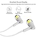 Pwow Earphones with Microphone, In Ear Headphones Wired Earbuds for iPhone, Android phones