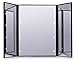 YOLO Compact 6 inch Trifold Travel Foldable Mirror, LED Lighted Vanity and Makeup Mirror, Compact 6 inch Mirror