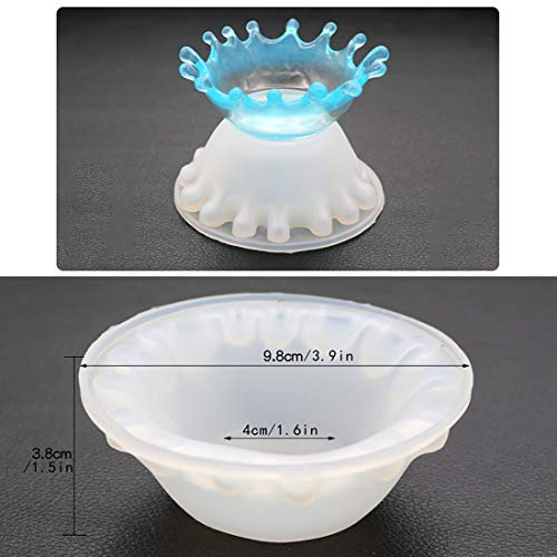 FineInno Resin Silicone Mold Dish Molds Trinket Dish Tray Molds Epoxy Resin Molds for Jewelry Ring Dish Holder Casting Mold DIY Craft (Silicone Mold)