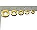 Okones Pack of 10,1/2'' Diameter,Solid Brass Grommet Eyelets Buckle Scrapbook Stamping Leathercraft Backing Corns(Diameter 1/2'' 13mm)